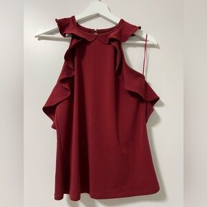 RW&CO Red Halter/Tank with Ruffles
